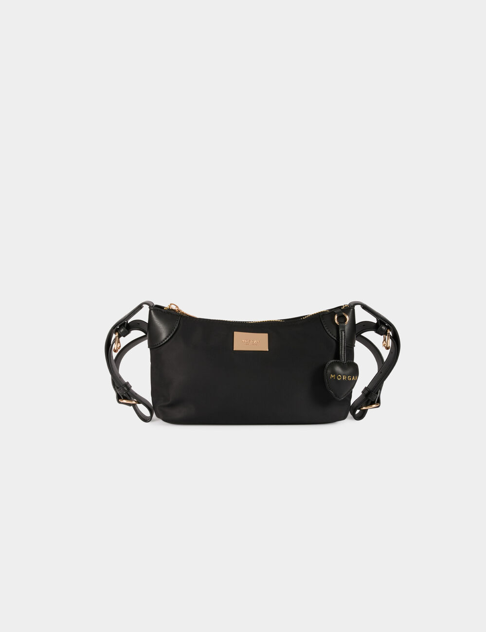 Sac nylon similicuir noir femme