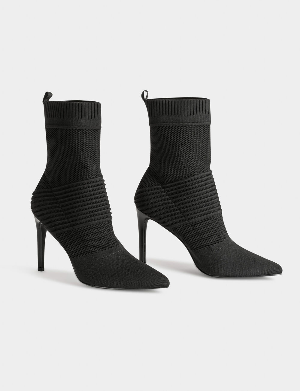 Stiefeletten mit Stiletto-Absatz schwarz damen