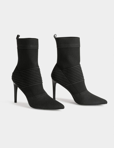 stiefeletten mit stiletto absatz schwarz damen Stiefeletten mit Stiletto-Absatz schwarz damen