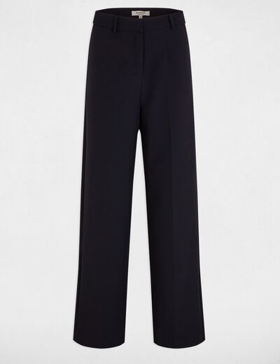 Gerade Hose mit Abnähern marineblau damen