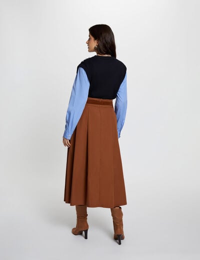 Eng anliegender Pullover marineblau damen