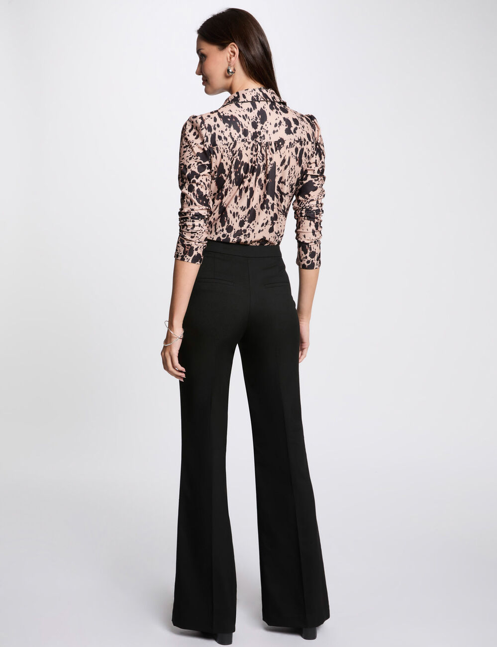 Bootcut-Hose schwarz damen