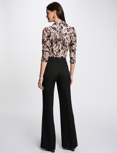 Bootcut-Hose schwarz damen