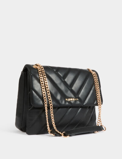 Sac matelassé noir femme