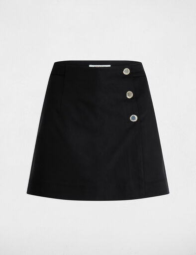 Kurze Shorts-Rock schwarz damen