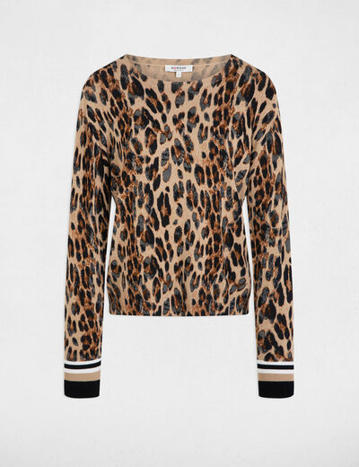 Pullover mit Rundhalsausschnitt mehrfarbig damen