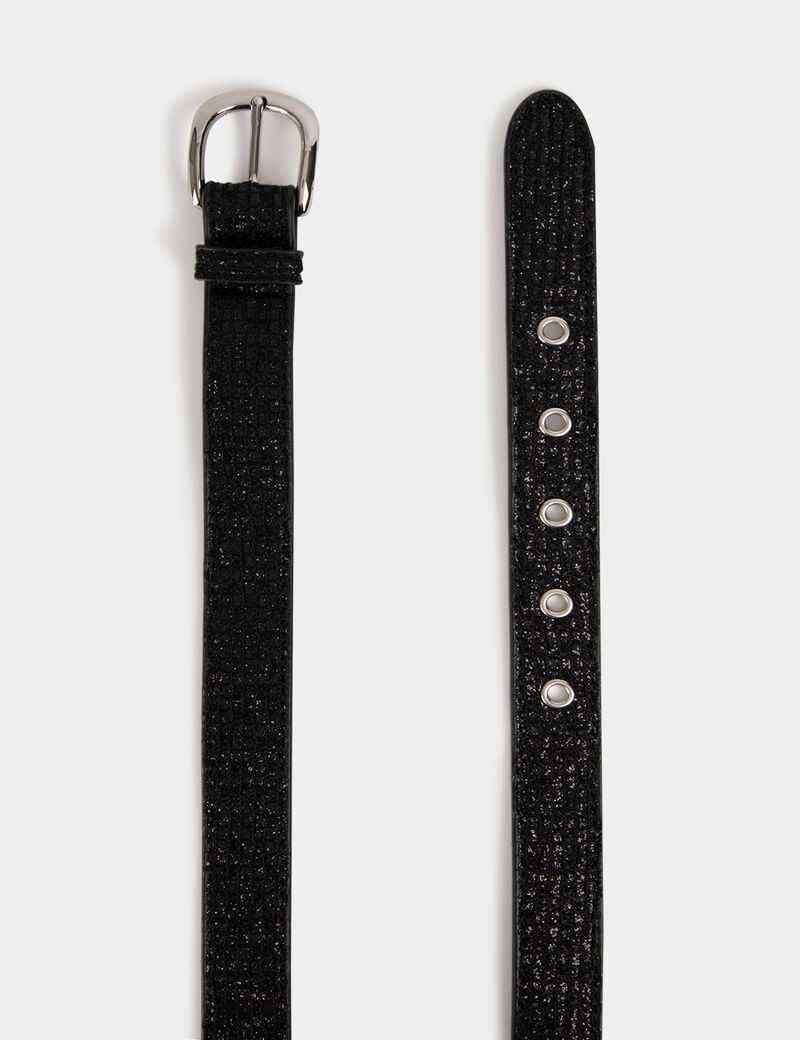 ceinture metallisee noir femme Ceinture métallisée noir femme