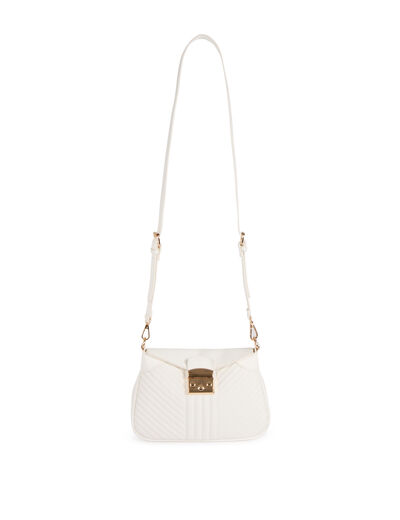 Sac matelassé blanc femme