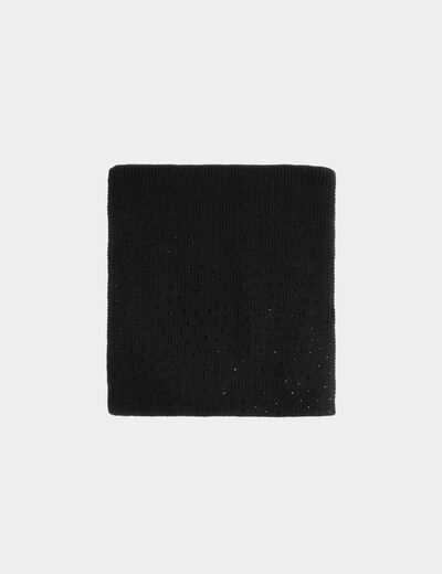 Schal mit Strass schwarz damen