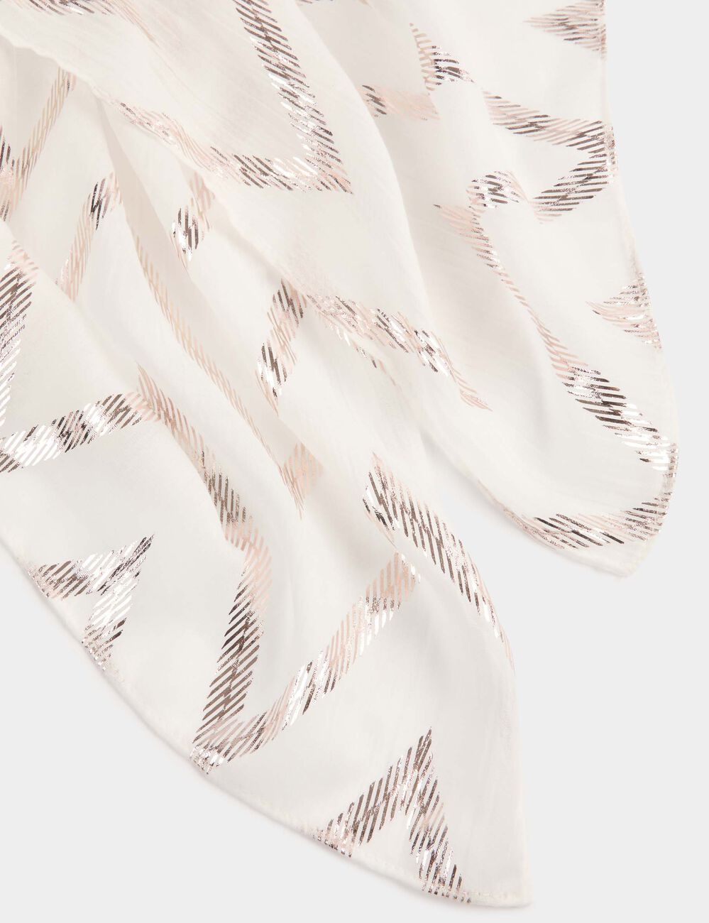 Foulard voile l&eacute;ger ivoire femme