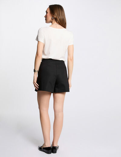 Kurze Shorts-Rock schwarz damen