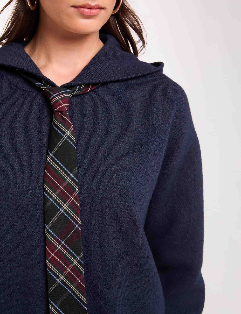 Kapuzensweatshirt marineblau damen