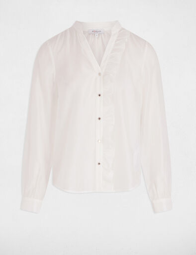 chemise manches longues blanc femme Chemise manches longues blanc femme