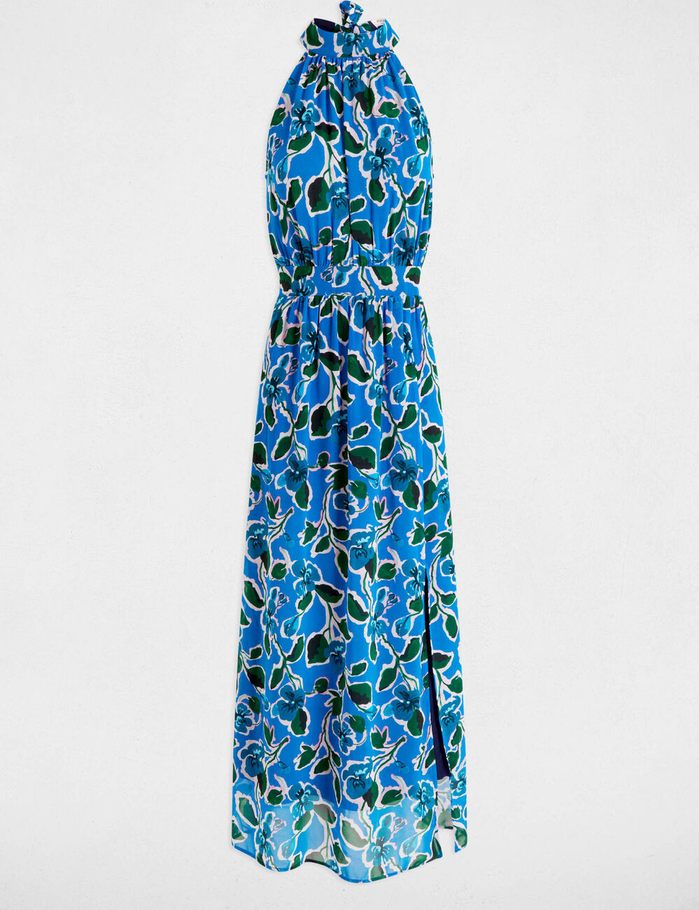 Bedrucktes ausgestelltes Maxikleid mehrfarbig damen
