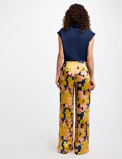Blouse sans manches bleu pétrole femme