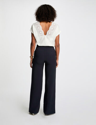 T-shirt manches courtes blanc femme