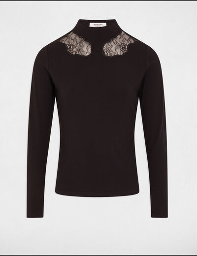 Langarmshirt schwarz damen