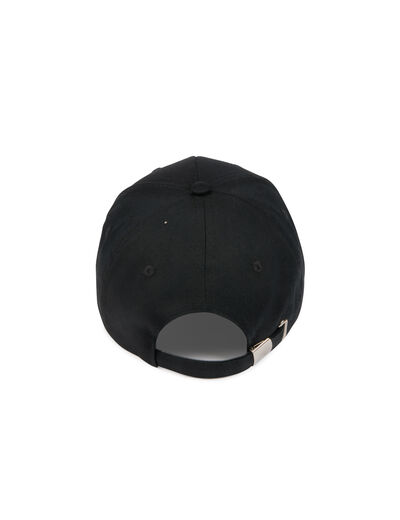 Kappe mit M-Stickerei schwarz damen
