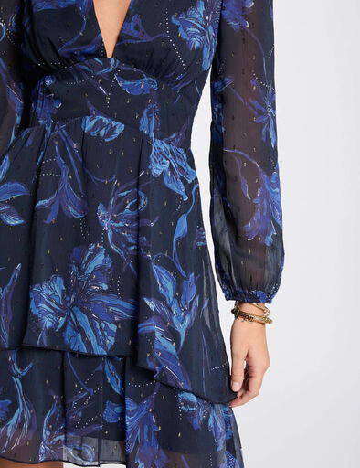 kurzes a linien kleid mit print mehrfarbig damen Kurzes A-Linien-Kleid mit Print mehrfarbig damen
