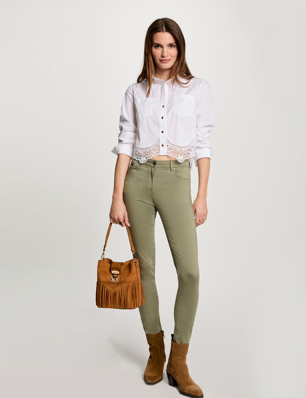 Langarmhemd weiss damen