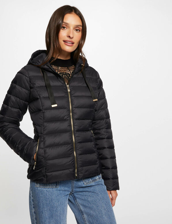 doudoune a capuche noir femme Doudoune à capuche noir femme