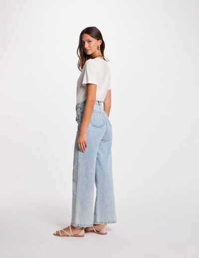 T-shirt mit Aufschrift weiss damen