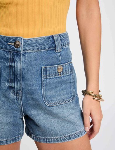 jeans shorts mit slim fit stone denim damen Jeans-Shorts mit Slim-Fit stone denim damen