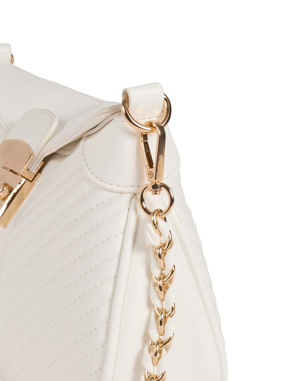 Sac matelassé blanc femme