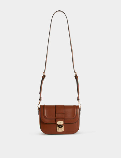 Sac en bandoulière camel femme