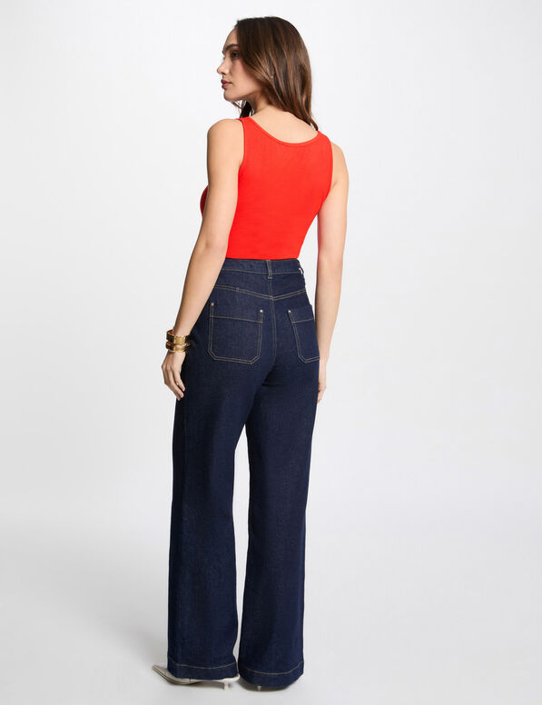 Débardeur sans manches orange femme