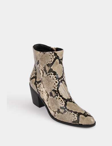 stiefeletten mit python optik mehrfarbig damen Stiefeletten mit Python-Optik mehrfarbig damen