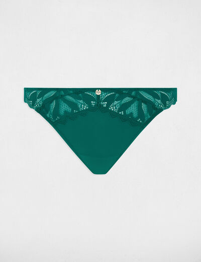 Spitzen-Tanga grün damen