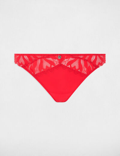 Spitzen-Tanga rot damen