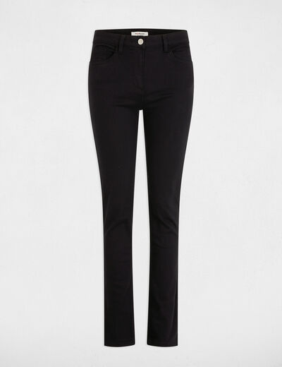 Gerade geschnittene Hose schwarz damen