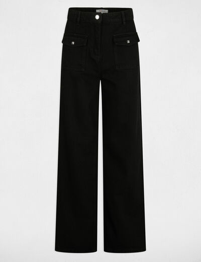Weite Jeans schwarz damen