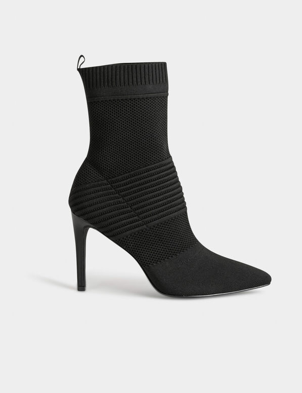 stiefeletten mit stiletto absatz schwarz damen Stiefeletten mit Stiletto-Absatz schwarz damen