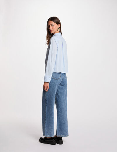 Hemd mit langen Ärmeln himmelblau damen