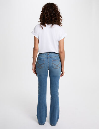 Kurzes T-Shirt weiss damen