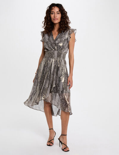 Robe longue cache c¿ur multicolore femme