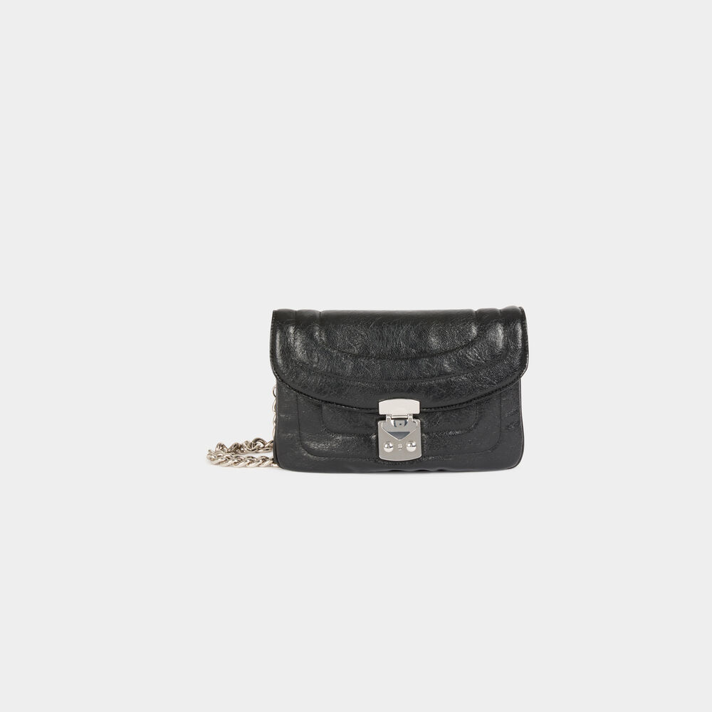Tasche mit Kettengriff schwarz damen