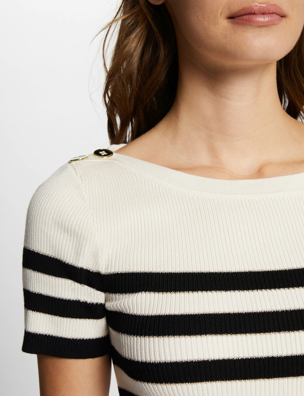 Pullover mit Rundkragen elfenbein damen