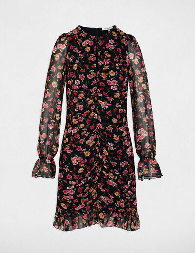 Kurzes, figurbetontes Kleid mehrfarbig damen