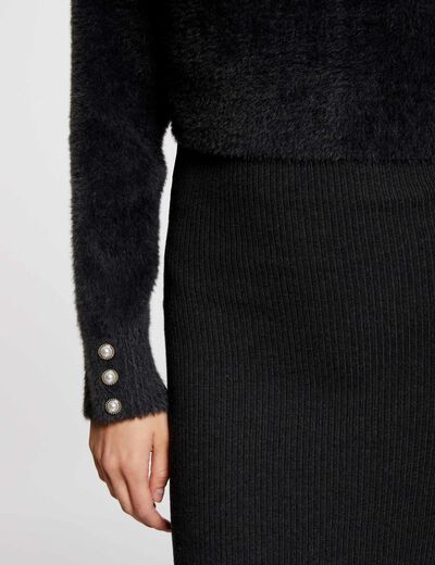 2-in-1 Midi-Pulloverkleid dunkelgrau damen