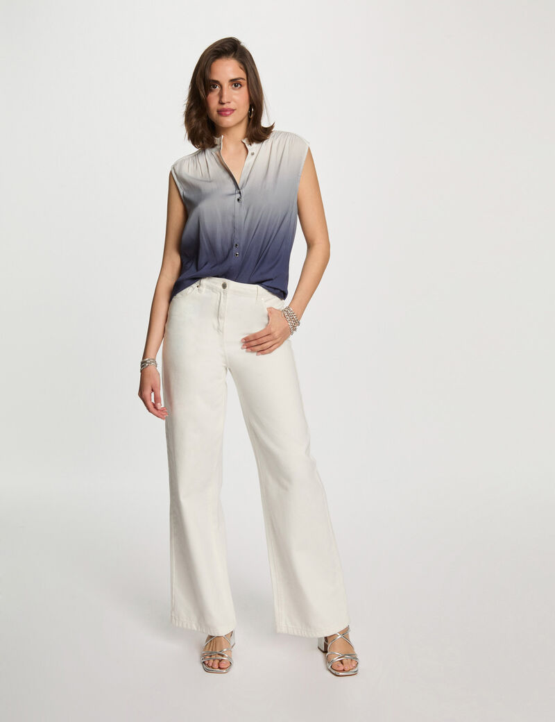 chemise sans manches multicolore femme Chemise sans manches multicolore femme