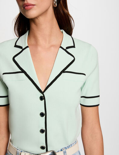gilet manches courtes vert clair femme Gilet manches courtes vert clair femme