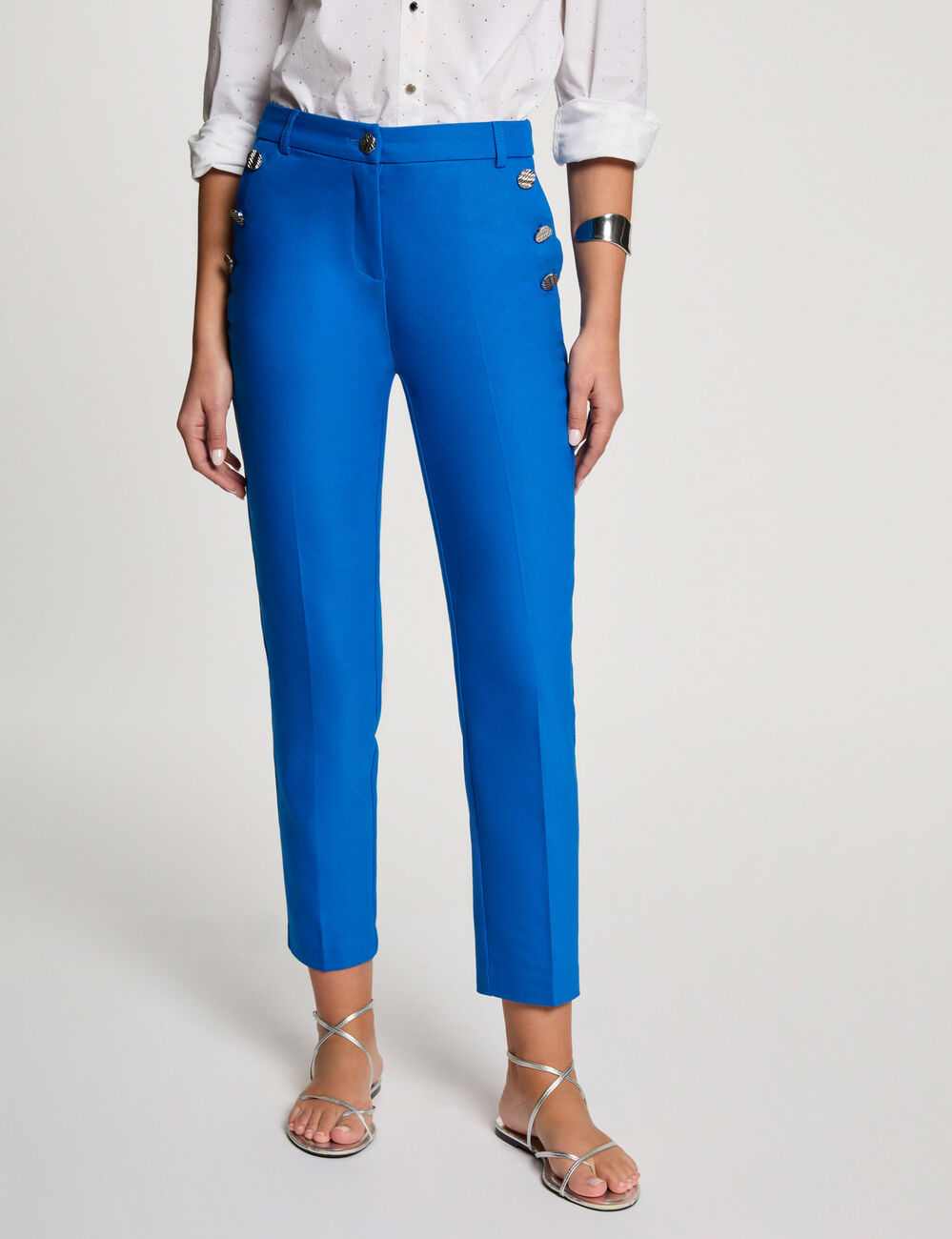 7/8 Zigarettenhose elektrisch blau damen