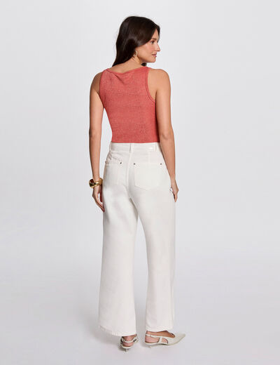 Ärmelloses Tanktop dunkelorange damen