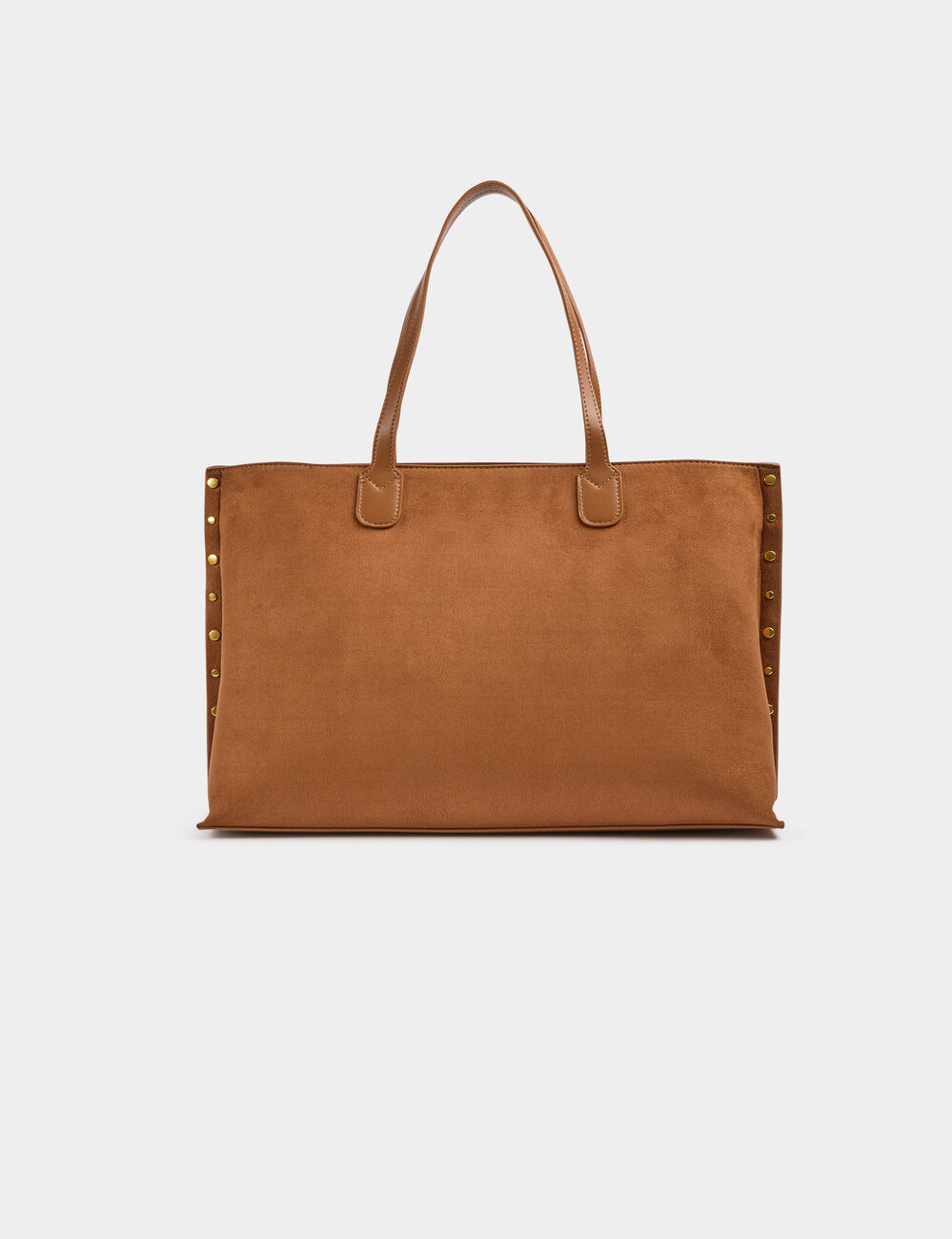 Genietete Tragetasche kamel damen