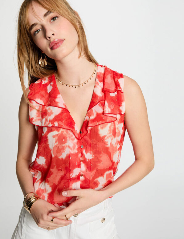 armellose bluse mehrfarbig damen Ärmellose Bluse mehrfarbig damen