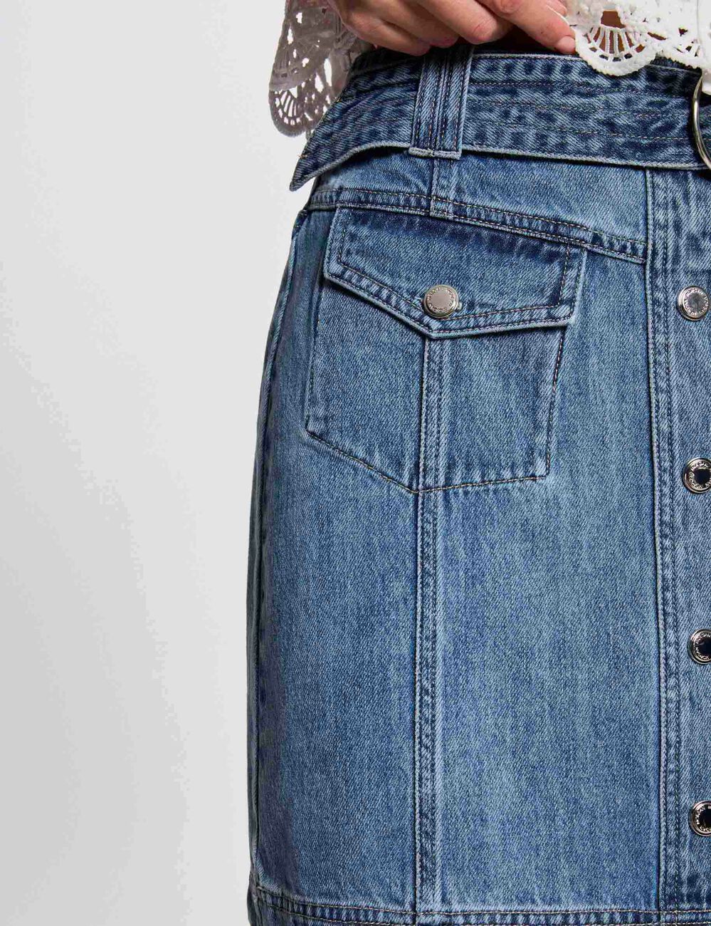 Kurzer Jeansrock stone denim damen